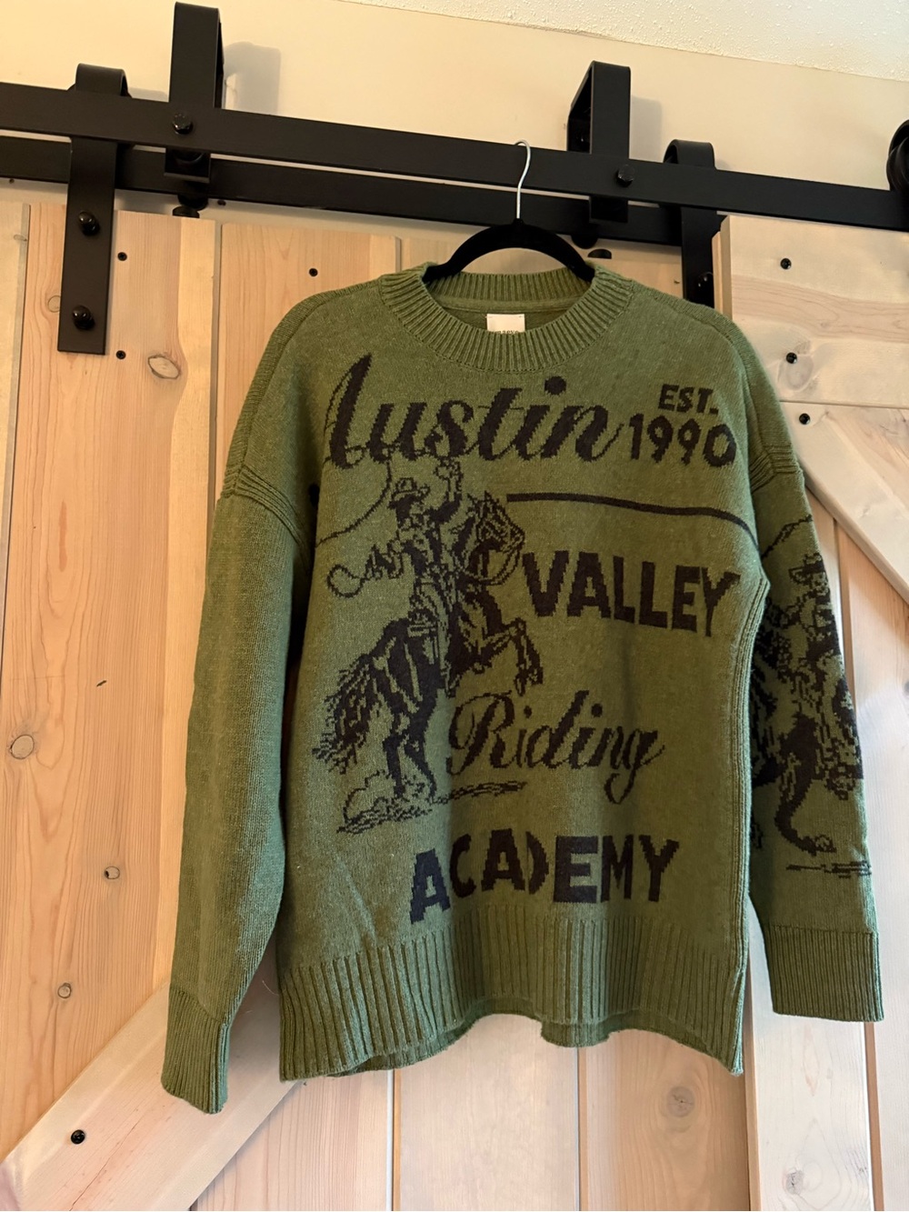NWOT Maeve Oversize Rodeo Graphic Crewneck Sweater - Picture 2 of 8